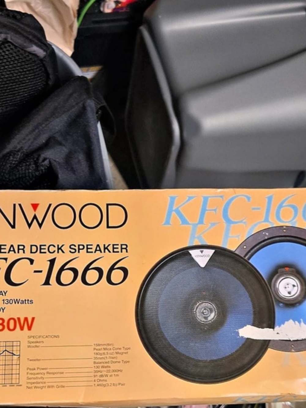 Kenwood KFC-1666 6.5-Inch Car Door Speakers 130W